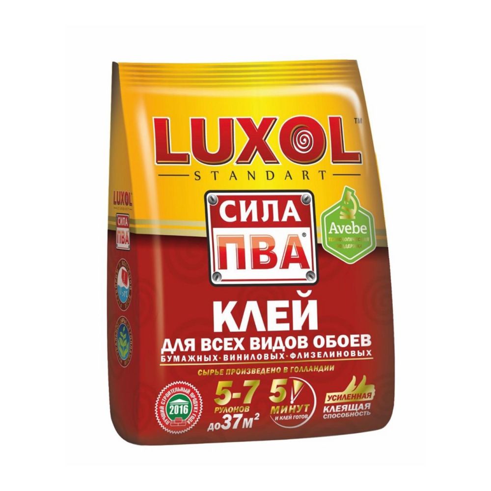 Клей LUXOL standart сила ПВА универсал 200г