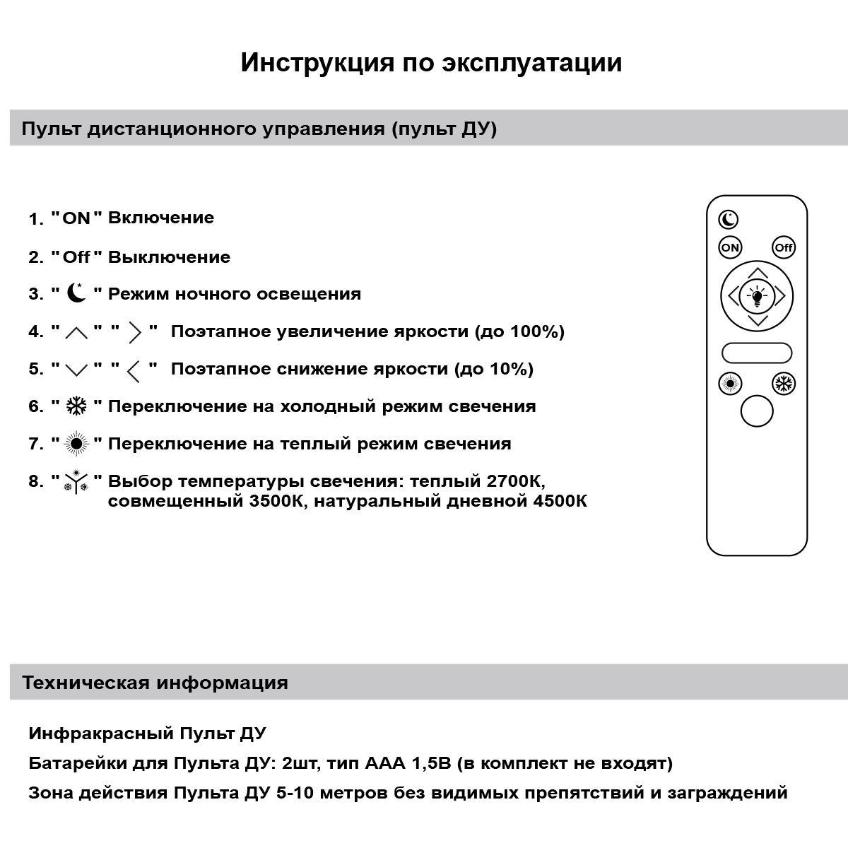 Люстры светодиодные 72190-0.3-05 WH светильник потолочный
