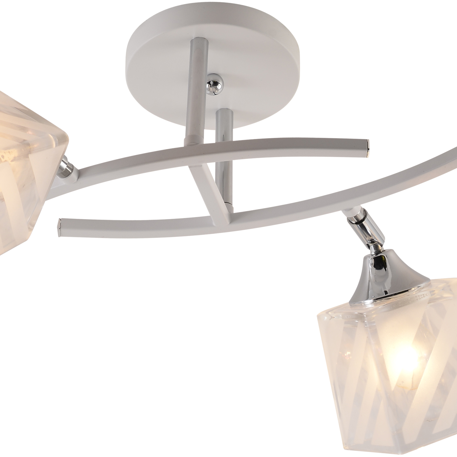 Люстры светодиодные 01593-0.3-04 WH+CR светильник потолочный