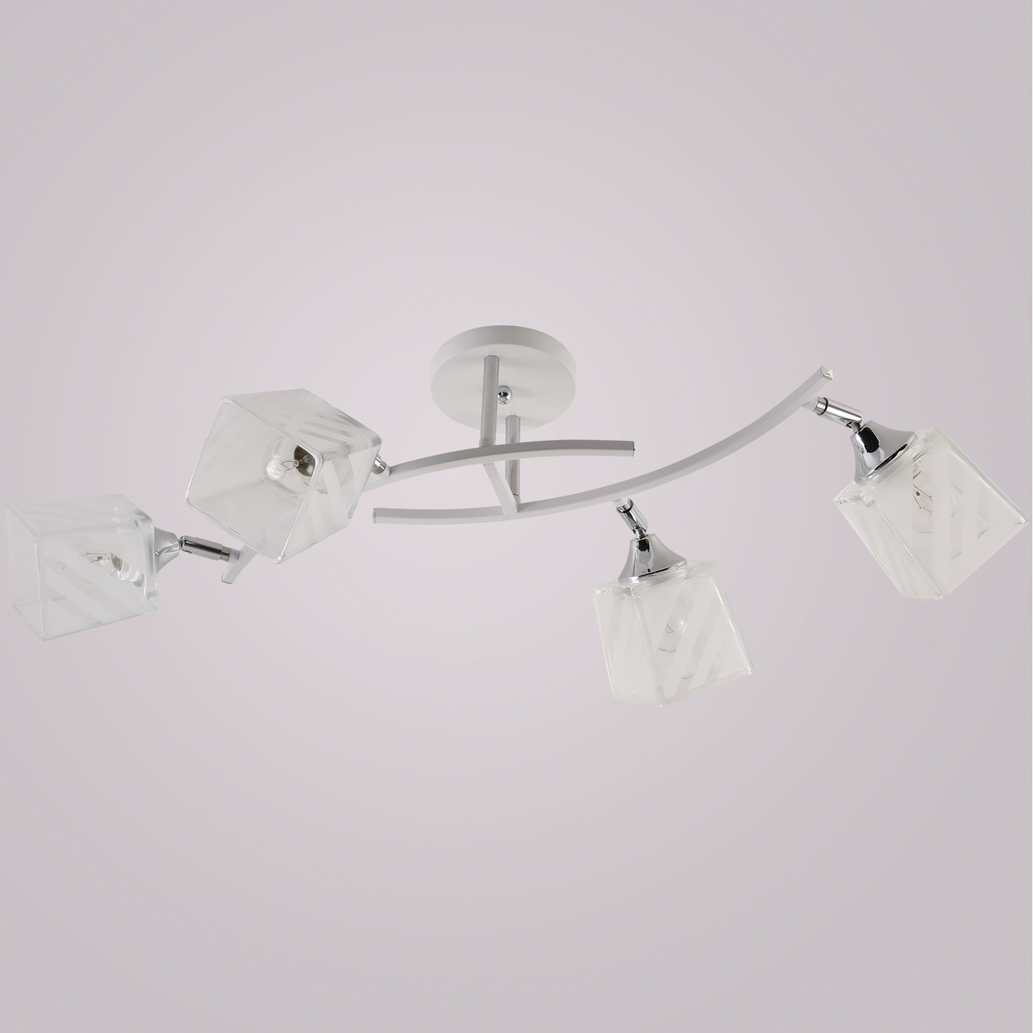 Люстры светодиодные 01593-0.3-04 WH+CR светильник потолочный