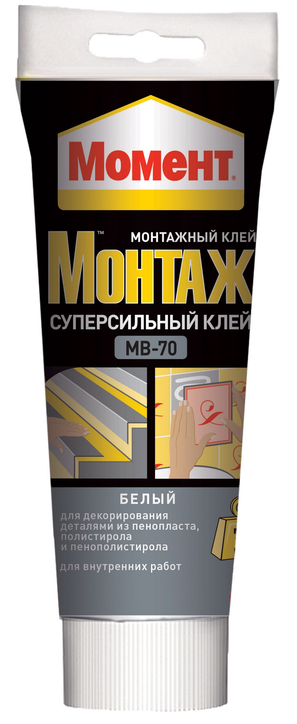 Клей Момент Монтаж Суперсильный белый 250г