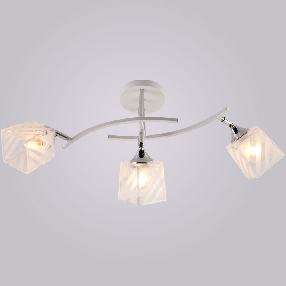 Люстры светодиодные 01593-0.3-03 WH+CR светильник потолочный